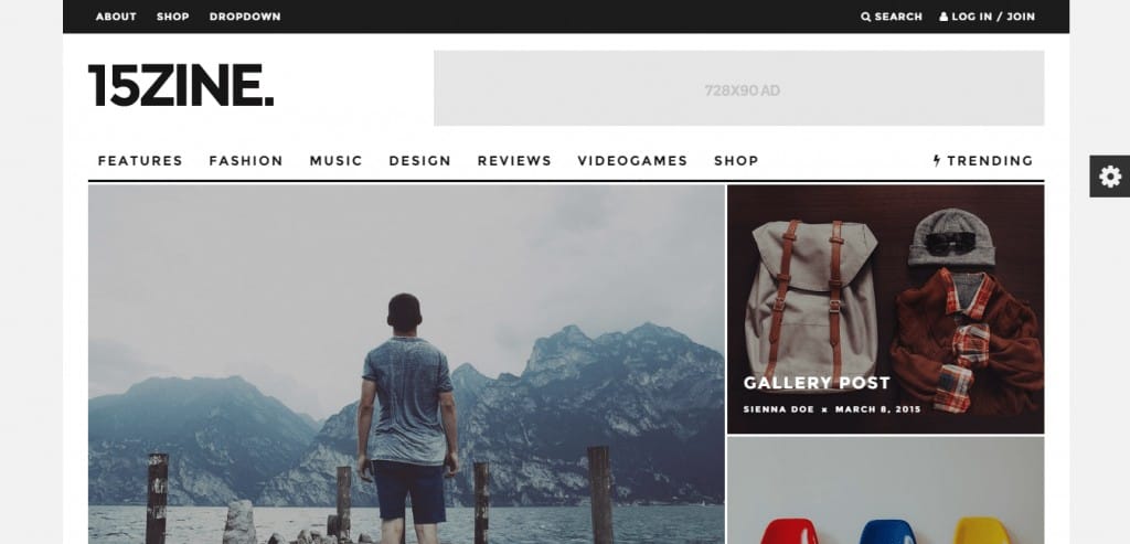 15Zine WordPress Magazine Theme