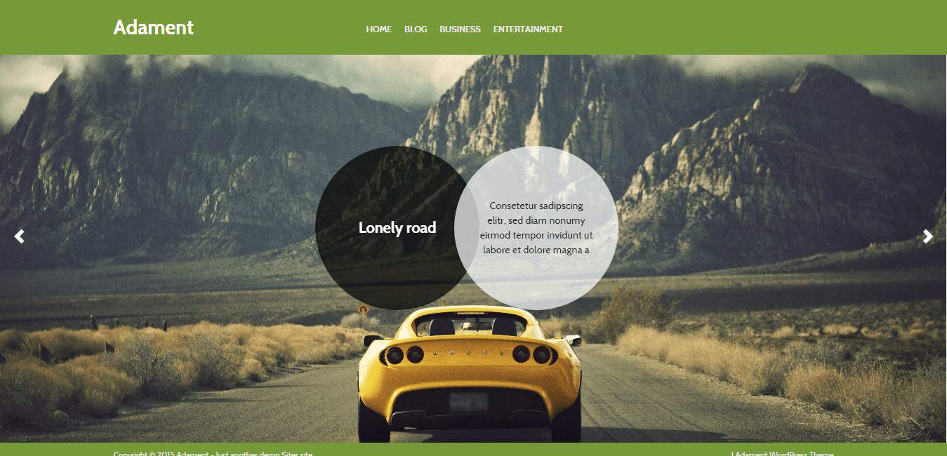 Adament WordPress theme