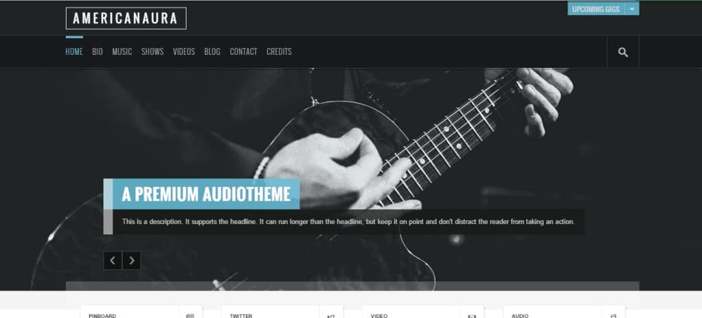 Americanaura audio theme