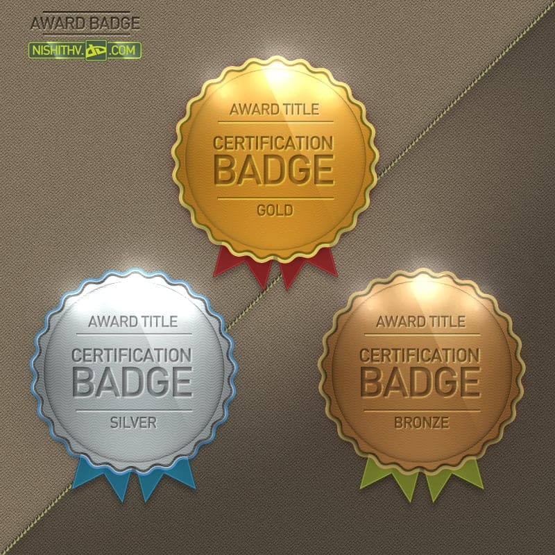 Award Badge PSD