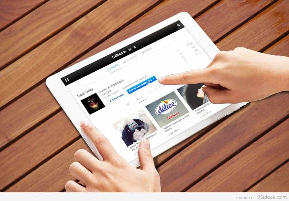 awesome set of iPad mockup PSD
