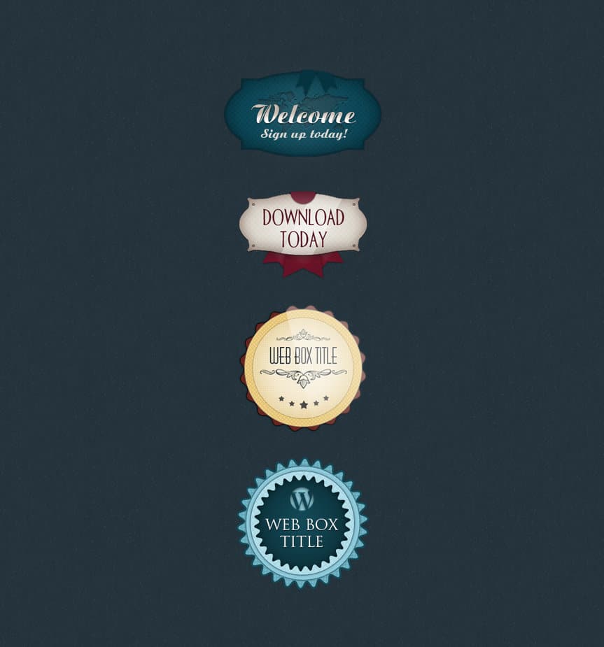 Badges psd free private or commercial