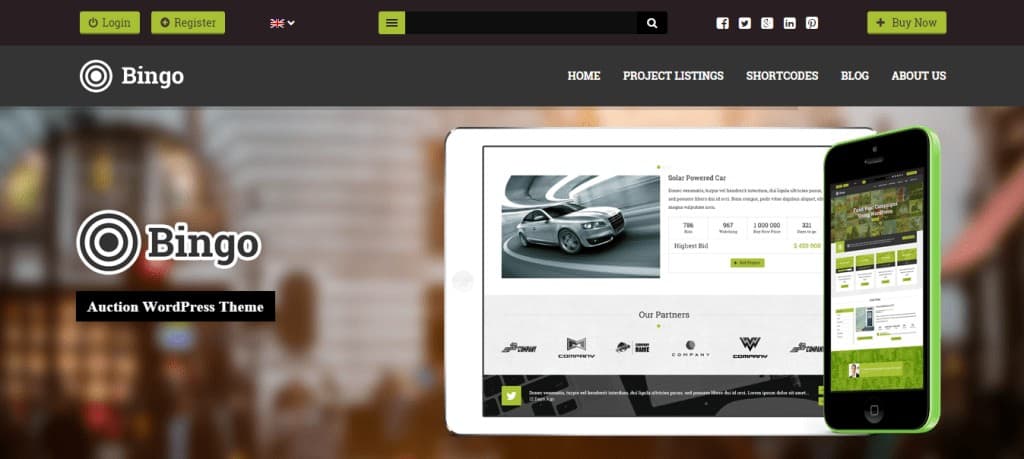 Bingo Auction WP Theme