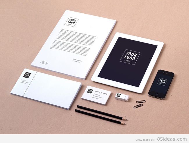 Branding Identity with iPad MockUp