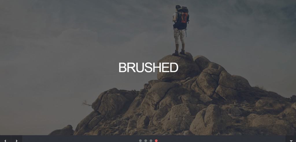 Brushed Responsive One Page Template