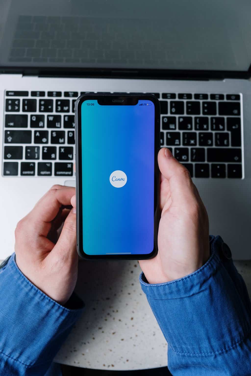 canva phone logo