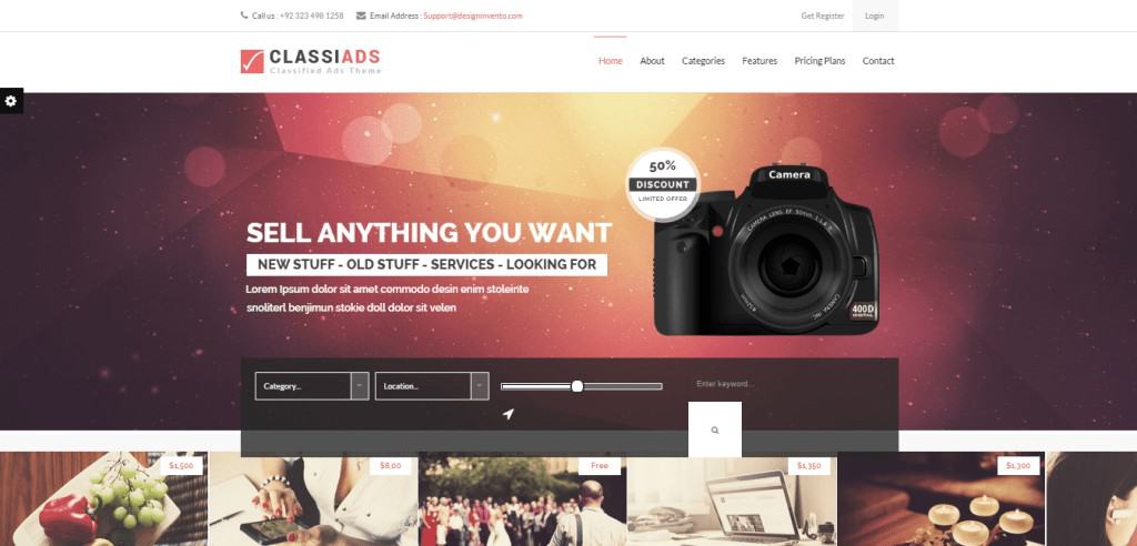 Classiads WordPress theme