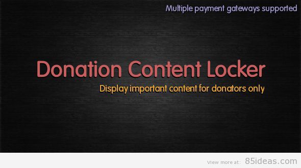 Donation Content Locker