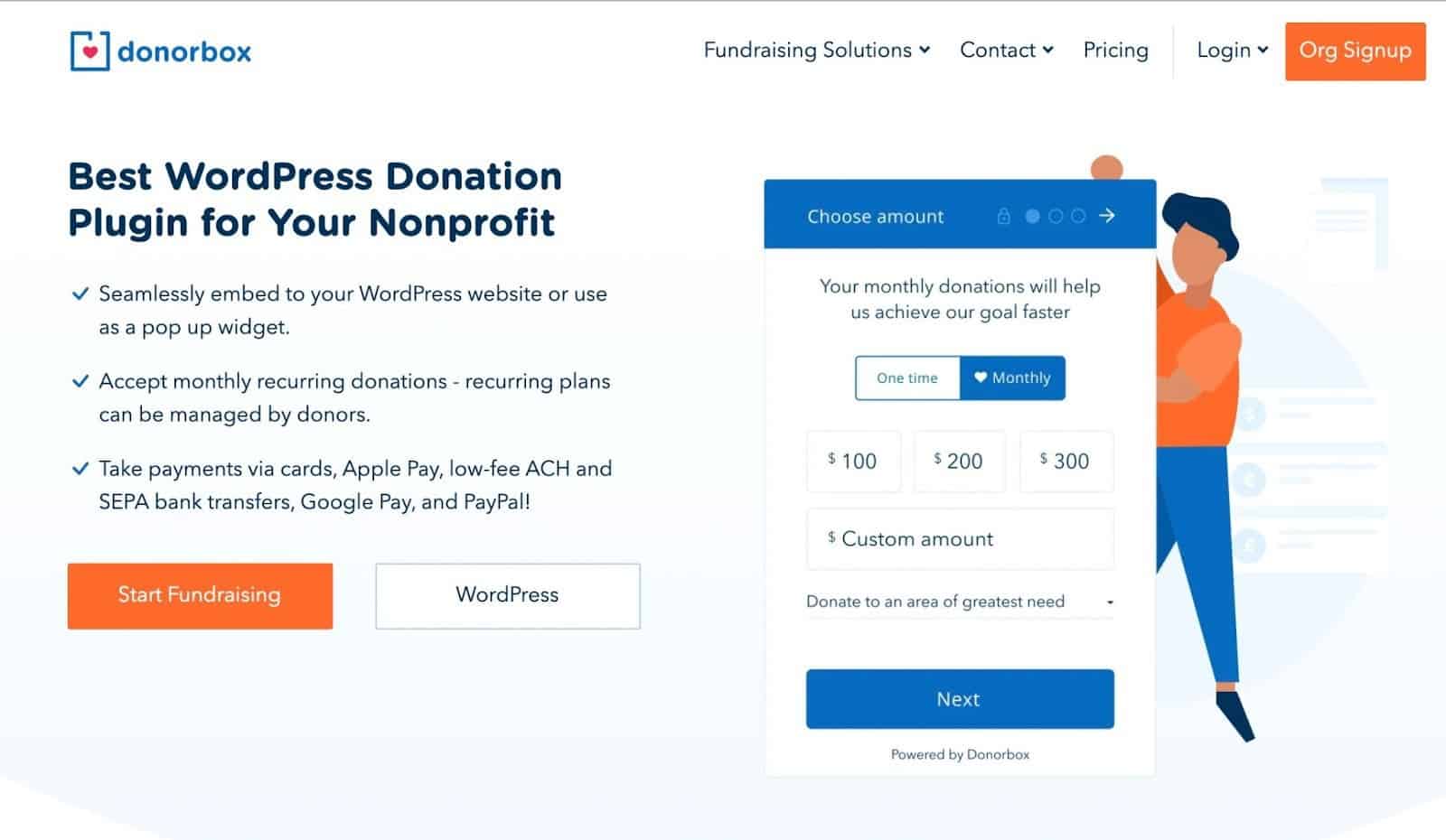 Donorbow WordPress plugin