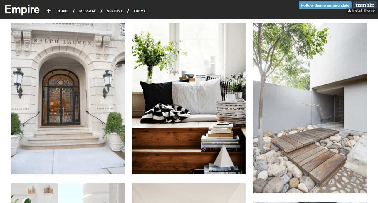 Empire tumblr theme