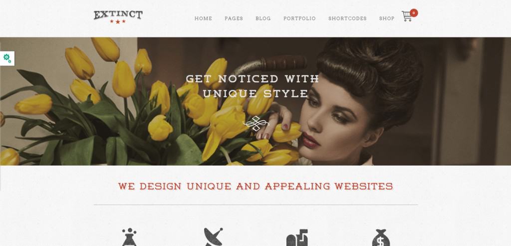 Extinct Creative WordPress Theme
