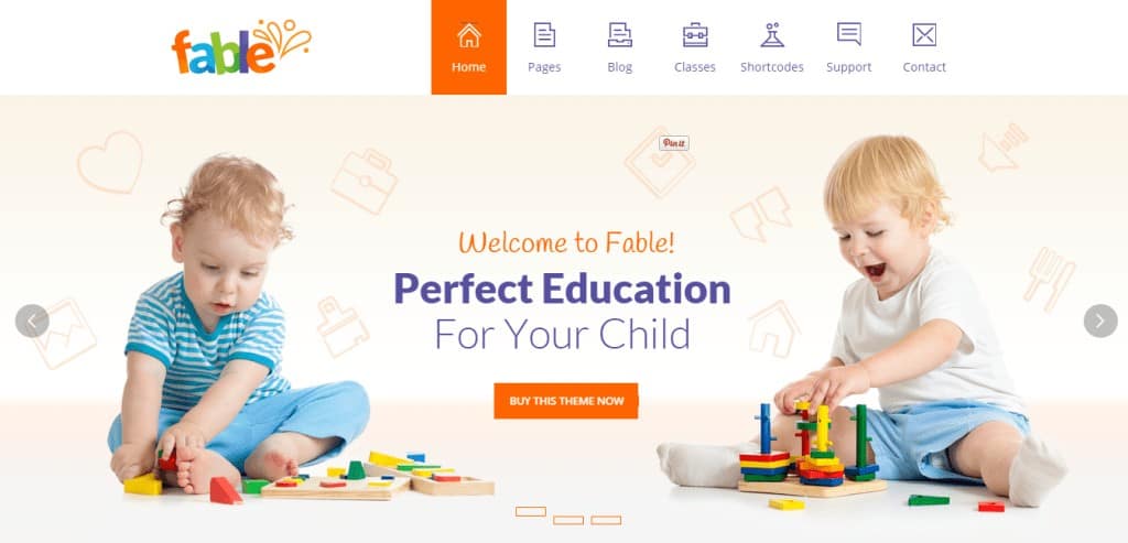 Fable Children WordPress Theme