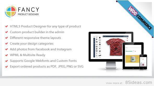 Fancy Product Designer WooCommerce plugin