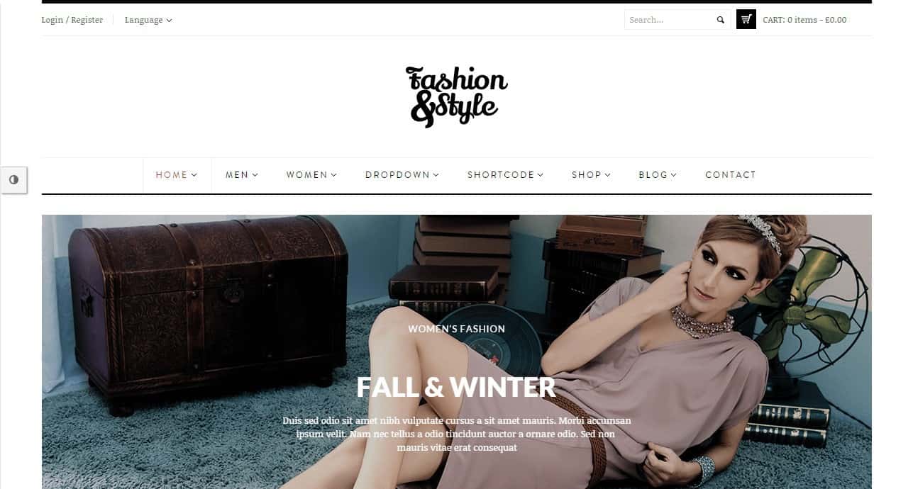 Fashion WordPress Theme