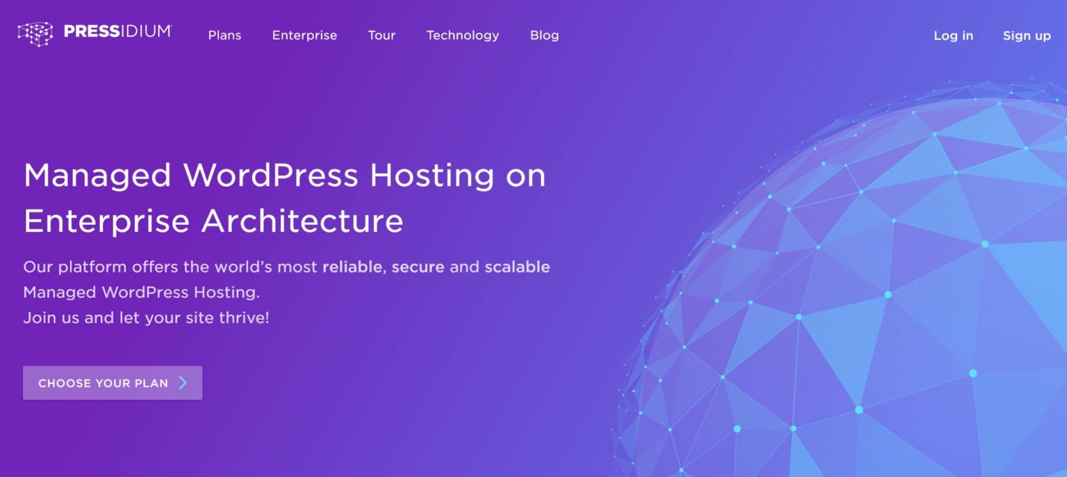 Pressidium is a fast wordpress web hosting