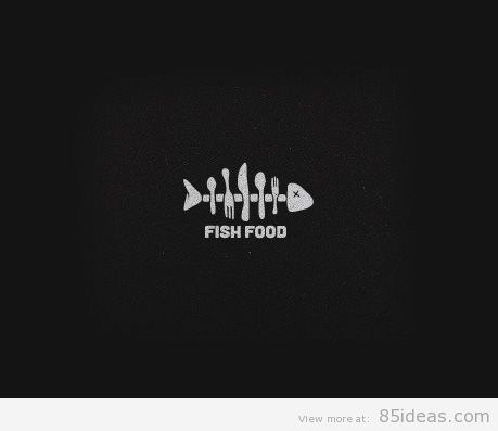 Fish food logo