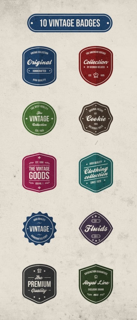 Free Vintage Retro Badges