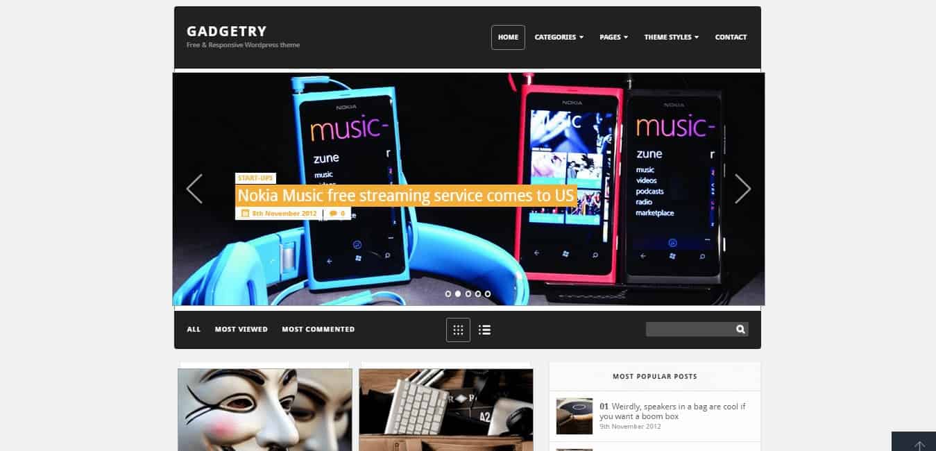 Gadetry WP Theme