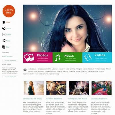 Gallery Hub template