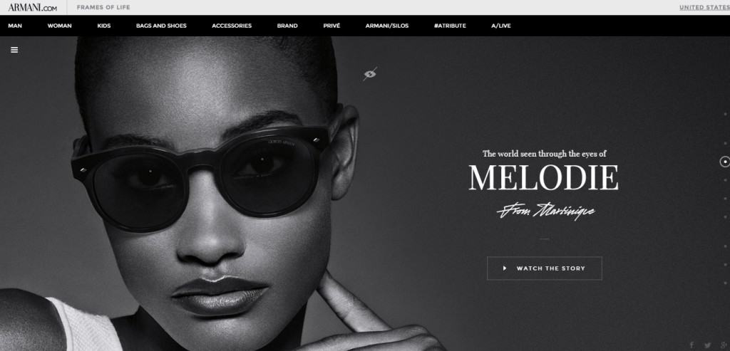 Giorgio Armani WebDesign