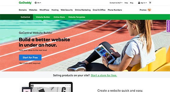 godaddywebsitebuilder website hosting