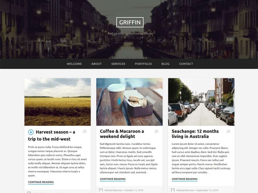 Griffin WordPress Theme