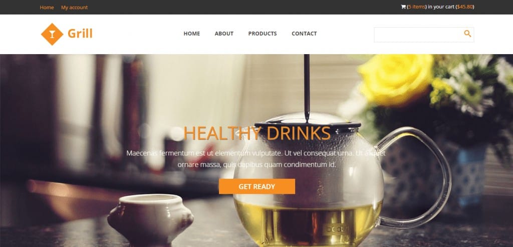 Grill Restaurant Website Template