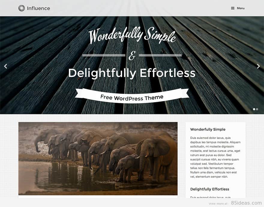 Influence free theme