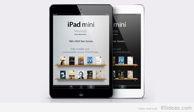 iPad Mini Psd Vector Mockup