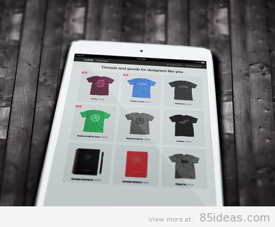 iPad Mock-up Close-up