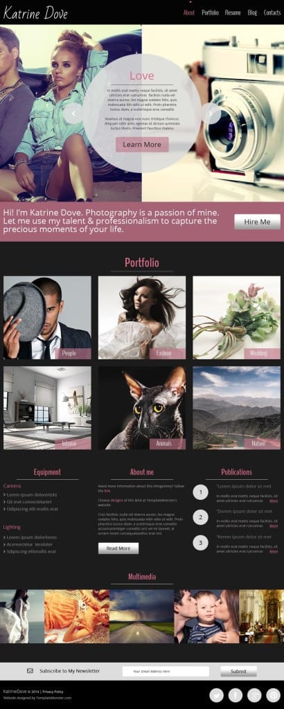 Katrine Dove web template