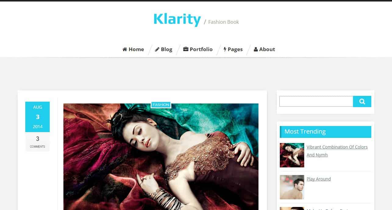 Klarity Blogger Template