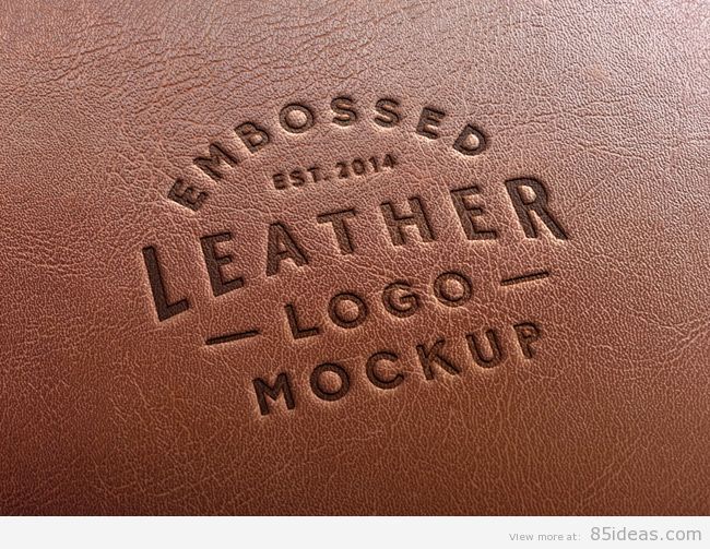 Leather Stamping Logo MockUp