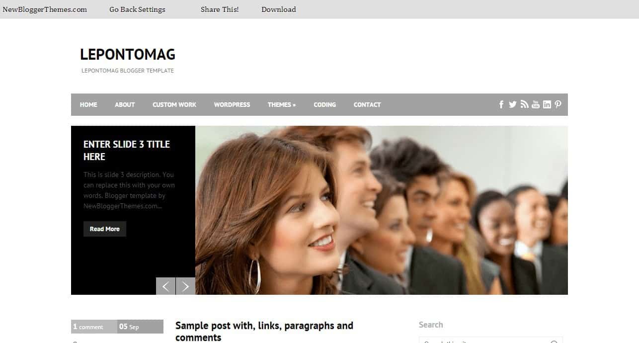 LepontoMag Blogger Template