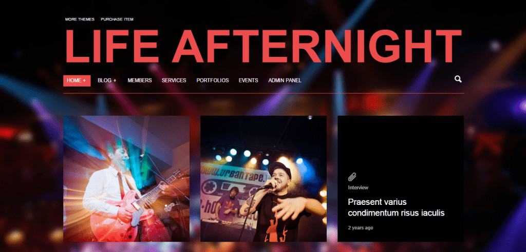 Life Afternight WordPress theme
