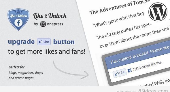 Like 2 Unlock for WordPress