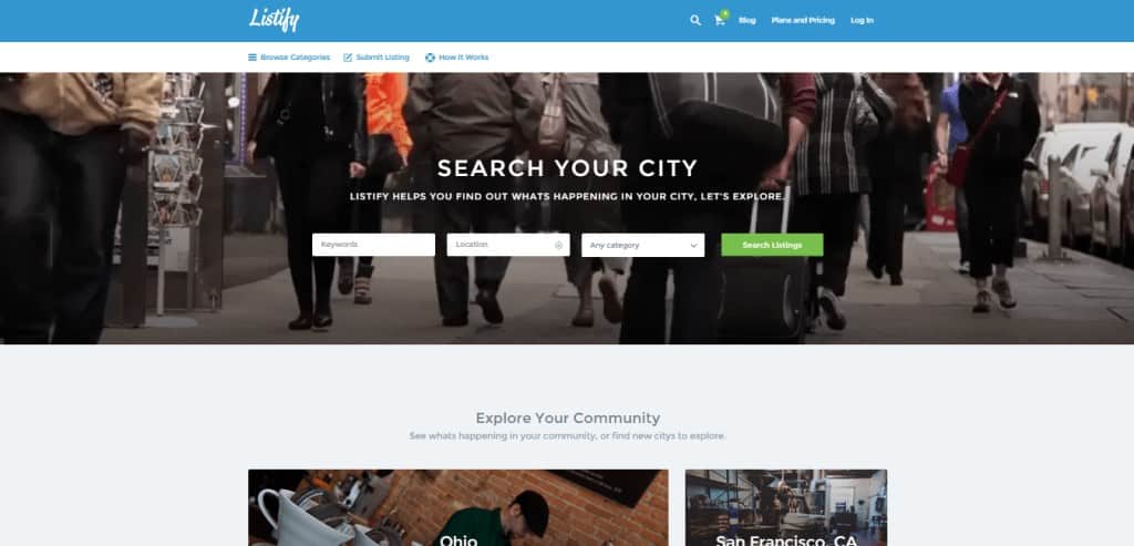 Listify directory theme