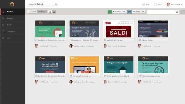 litmus - email templates