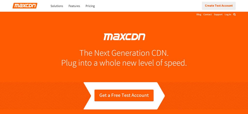 MaxCDN Homepage