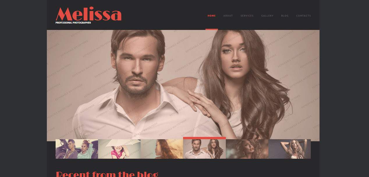 Melissa Free WordPress Photography Theme
