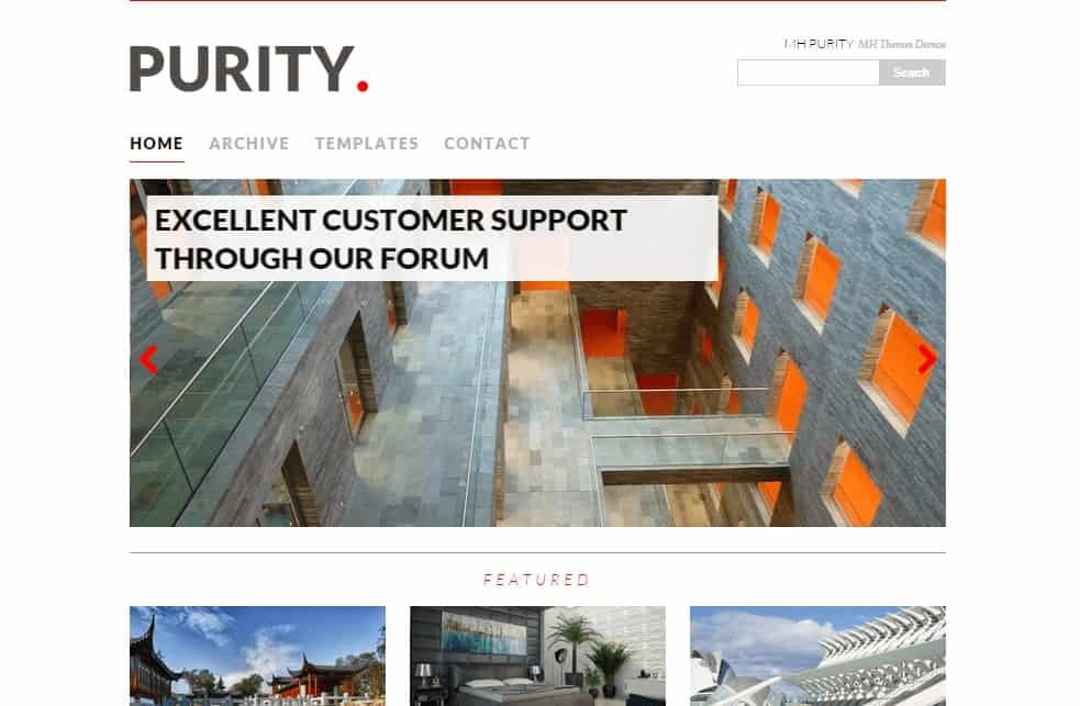 MH Purity WordPress Theme
