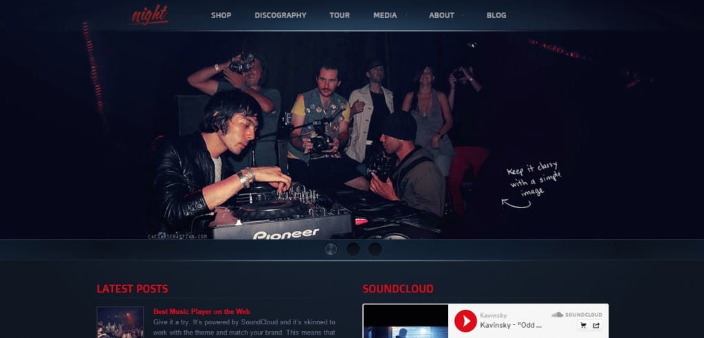 Night WordPress Theme