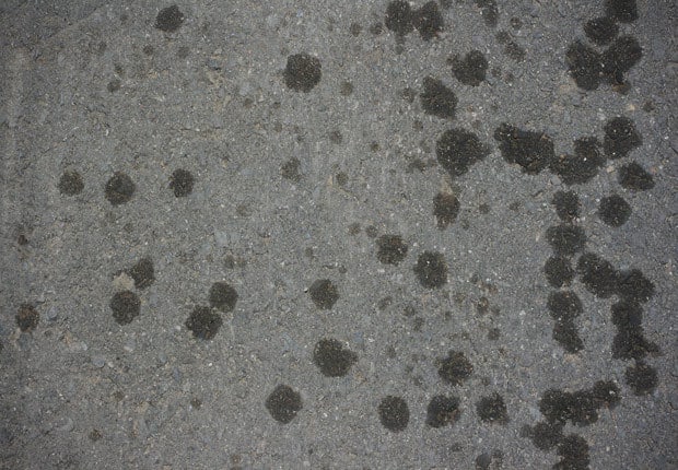 Oil Stained Asphalt Texture
