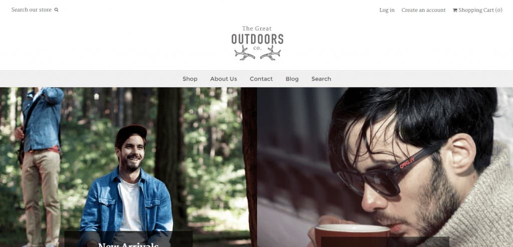 Outdoor Apparel Theme