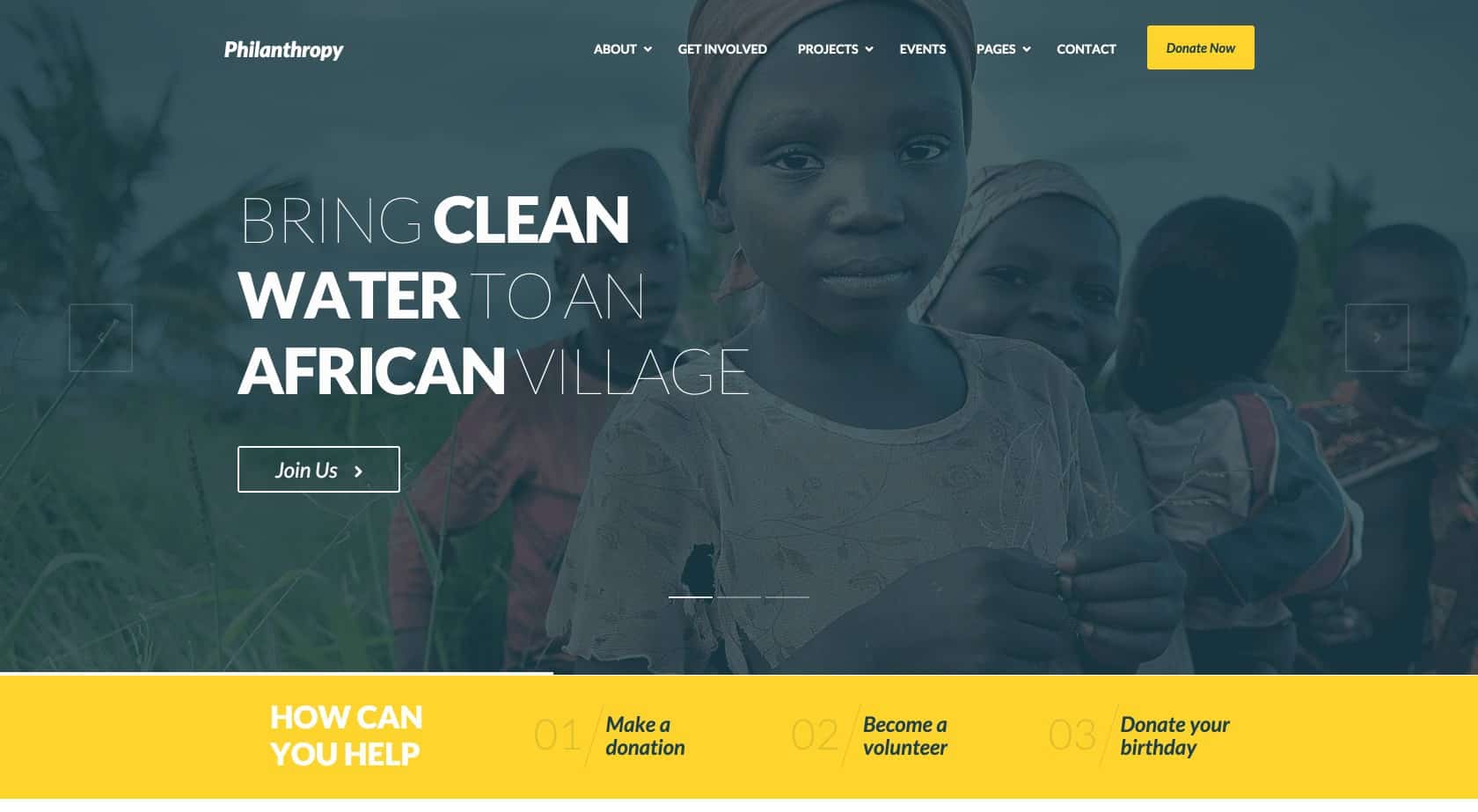 Philanthropy WordPress Theme