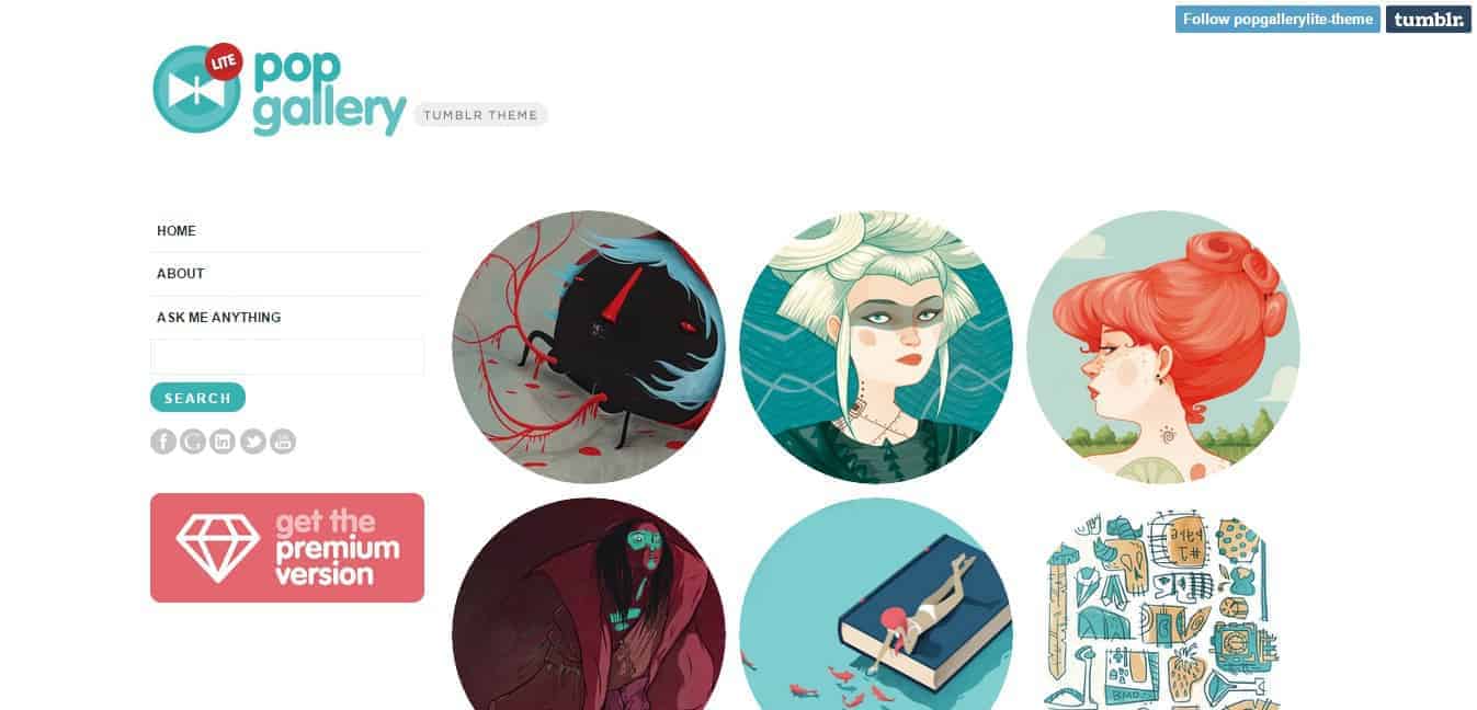 PopGallery Tumblr Theme