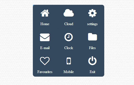 jQuery popup-menu