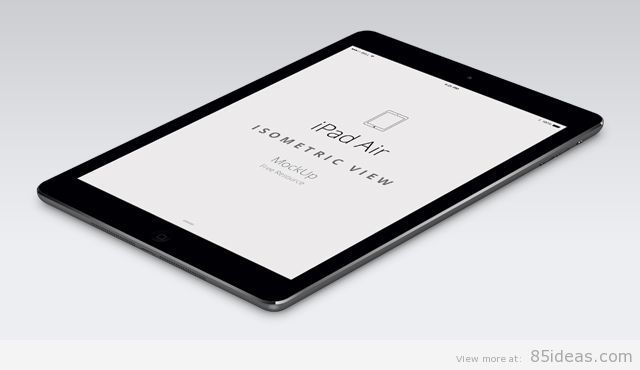 Psd iPad Air Perspective Mockup