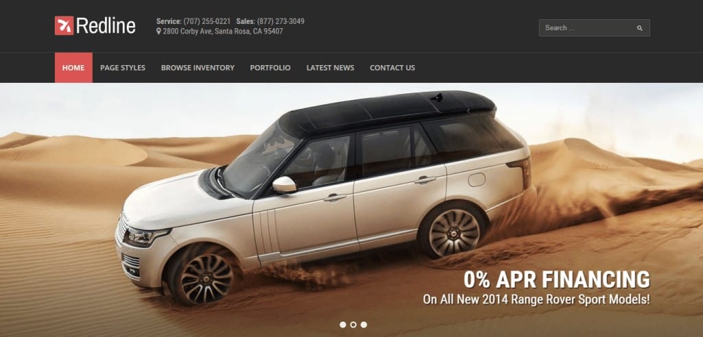 Redline dealership theme