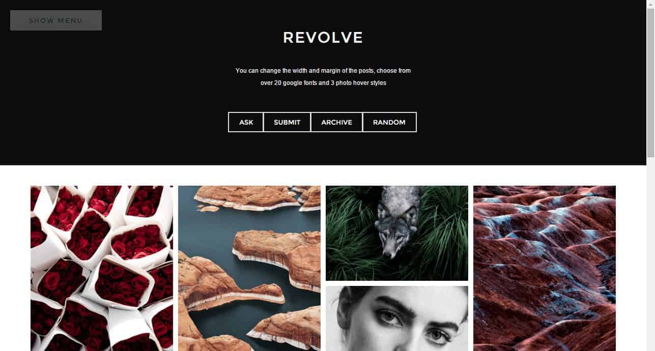 Revolve Tumblr Theme